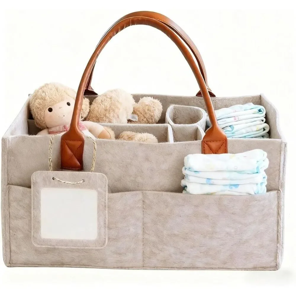 Large Collapsible Diaper Caddy Organizer Nursery Storage Tote